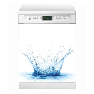 Mursticker afwasmachine - safe waterkroon